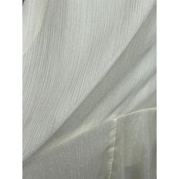 Altar’D State Florentina H3 Ivory Ruffled Wrap Dress Polyester Women's Small NWT - Picture 3 of 9